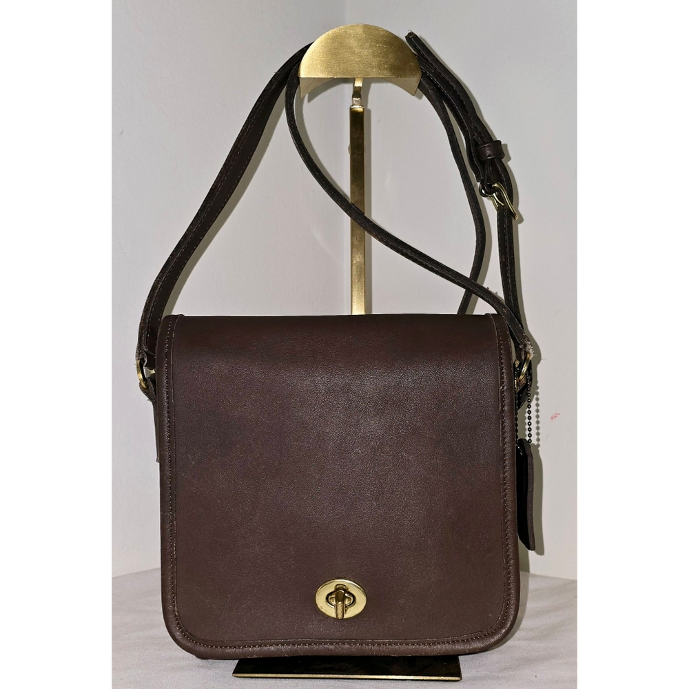 Coach Vintage 9076 Chestnut Leather Companion Crossbody Bag